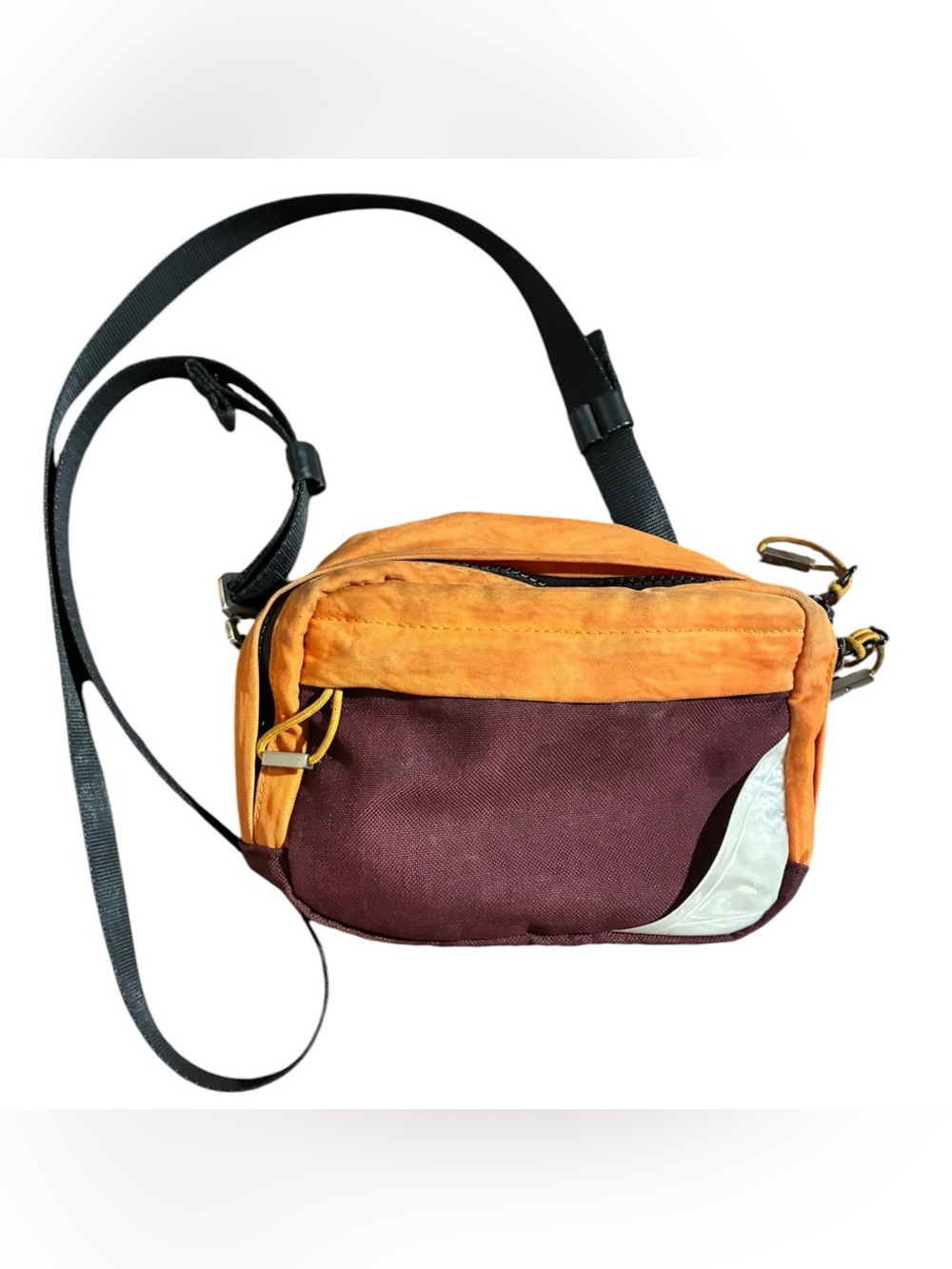 Acne Studios Bla Konst Maroon Orange Belt Crossbody Hidey Bag